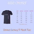 thumbnail image 2 of BELLA + CANVAS Jersey V-Neck T-Shirt for Men, Short Sleeve Cotton Tee, Navy, Size-XL, 2 of 4