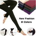 thumbnail image 4 of 8 Colors Women's Clothing Winter Thermal Warm Tights Thick Pantyhos Slim Leggings Stretch Pants GREY STYLE 02, 4 of 8