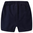 thumbnail image 6 of CYRBOKO Boys Athletic Shorts, Beach Elastic Waist Casual Drawstring Summer Bottoms Navy Size 5-6 T, 6 of 6