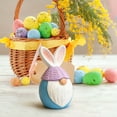 thumbnail image 4 of AURIGATE Easter Bunny Gnome Figurine,Egg-Shaped Rabbit Tomte Ornament for Spring Home Tabletop Easter Holiday Decor, 4 of 6