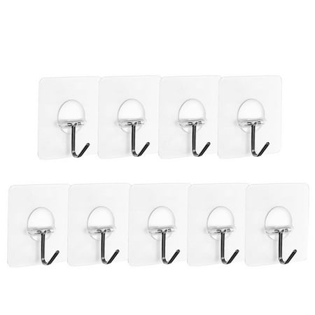 

Suction Bathroom Hooks Hanger For Kitchen Strong 9PC Wall Cup Transparent Kitchen，Dining & Bar Frame Hooks for Hanging
