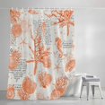 thumbnail image 3 of Shower Curtains for Bathroom, Orange Starfish Waterproof Fabric Shower Curtain, Rustic Ocean Coastal Shells Conch Coral Decorative Bathroom Curtain for Bathtub, 72"x72", No Hooks Included, 3 of 9
