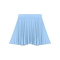 thumbnail image 4 of Runhomal Flared Mini Skirt for Women Casual Elastic Waistband Pleated Tennis Ruffle Skirts Sportwear Light Blue One Size, 4 of 7