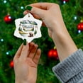 thumbnail image 5 of State Ornament – Ceramic Christmas Decoration with Name – Vintage Holiday Keepsake Featuring Icons of Montana State Themes & Landmarks – Ceramic Snowflake Ornament&nbsp;192OR26, 5 of 5