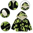 thumbnail image 6 of Ajziojiro Baby Boys Winter Plush Warm Outwear Toddler Autumn Thick Plush Full Print Monogrammed Coats Hooded Fuzzy Zipper Outerwears 9 Months-5 Years, 6 of 8