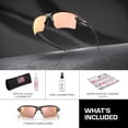 thumbnail image 3 of Oakley OO9188 Flak 2.0 XL Rectangle Shaped Polarized Sunglasses for Men - Includes Official Eyewear Kit - Matte Black Frame with Prizm Rose Gold Lens, 3 of 7