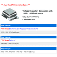 thumbnail image 2 of Regulator - Compatible with 1966 - 1989 Ford Bronco 1967 1968 1969 1970 1971 1972 1973 1974 1975 1976 1977 1978 1979 1980 1981 1982 1983 1984 1985 1986 1987 1988, 2 of 2