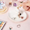 thumbnail image 3 of 1 soporte para anillos de unicornio, soporte para joyas, plato de porcelana para mujer, bandeja organizadora para guardar joyas con bonitos animales., 3 of 5