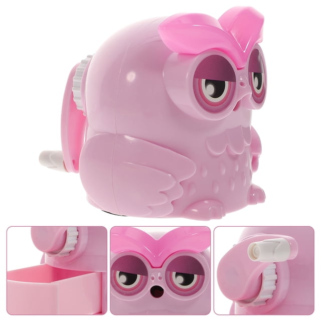 Raindrops Pencil Sharpener with Cute Owl Design Assorted Colors for Classroom and Office