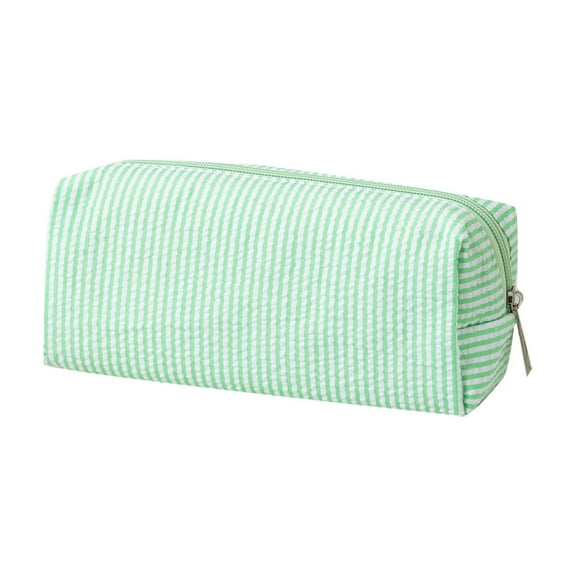 Large Capacity Stripe Pen Bag for Craft and Stationery Supplies - Ideal Organizer for Writing Tools and Accessories