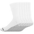 thumbnail image 2 of Dickies Men's 6 pairs Dri-Tech Ultra Light Crew Socks, Sizes 6-12, White with Grey Sole, 2 of 2