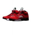 thumbnail image 2 of Ni - ke Men Size 7.5US Air Jordan 5 Retro Raging Bull Red Basketball Sneakers Women 9US, 2 of 5