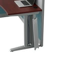 thumbnail image 5 of Office in an Hour 3 Person L Cubicle Desk Set in Hansen Cherry - Engineered Wood, 5 of 10