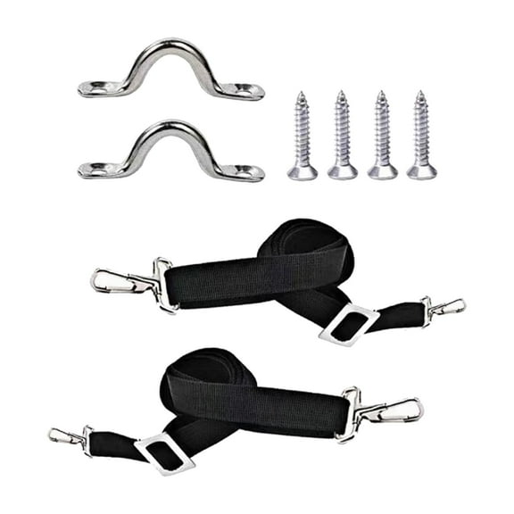 jiaping 2 Pack Bimini Top Straps, Heavy Duty Adjustable Straps with Hooks 28"~60" Awning