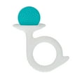 thumbnail image 2 of Nuby 2pk Silicone Fun Teether, Chick & Tuba Teether, Aqua & Peach, 2 of 9