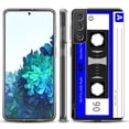 thumbnail image 1 of Slim-Fit TPU Protective Phone Case compatible with Samsung Galaxy S21+ 5G / S21 PLUS 5G, by OneToughShield ® - Cassette Blue, 1 of 3
