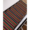 thumbnail image 3 of Mexican Colorful Stair Treads Non Slip for Steps Striped Modern Horizontal Stripes 4 Pcs Reusable Adhesive Stair Runner Mats for Dogs Elders Carpet Treads Rugs for Staircase 8x30 In, 3 of 7