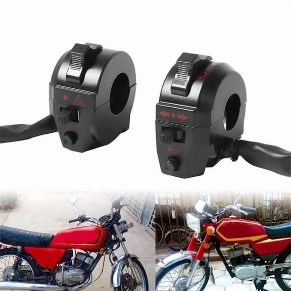 Motorcycle Dual Sport ATV Handlebar Left Side Control Switch High/Low Beam Light Turn Signal Horn Switches For XL XR Motorbike