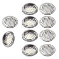 thumbnail image 1 of 5pcs Stainless Steel Air Vent Louver , Silver Round Mesh Hole Vent For Kitchen , Bathroom , Cabinet, 1 of 5