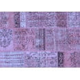thumbnail image 1 of Ahgly Company Machine Washable Indoor Rectangle Patchwork Blue Transitional Area Rugs, 2' x 3', 1 of 4