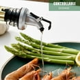 thumbnail image 5 of Oil dispenser bottle, glass stainless steel, oil nozzle, for olive oil/vinegar/sauce/sesame oil, etc - style:style1;, 5 of 5
