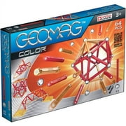 geomag 64-Piece color construction Set with Assorted Panels - Mentally Stimulating for children and Adults - Safe and construction - For Ages 3 and Up