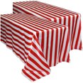 thumbnail image 1 of 2pcs Nappes Rayées Table à Rayures Couvre Nappes Rectangulaires Imperméables pour Vacances, 1 of 7
