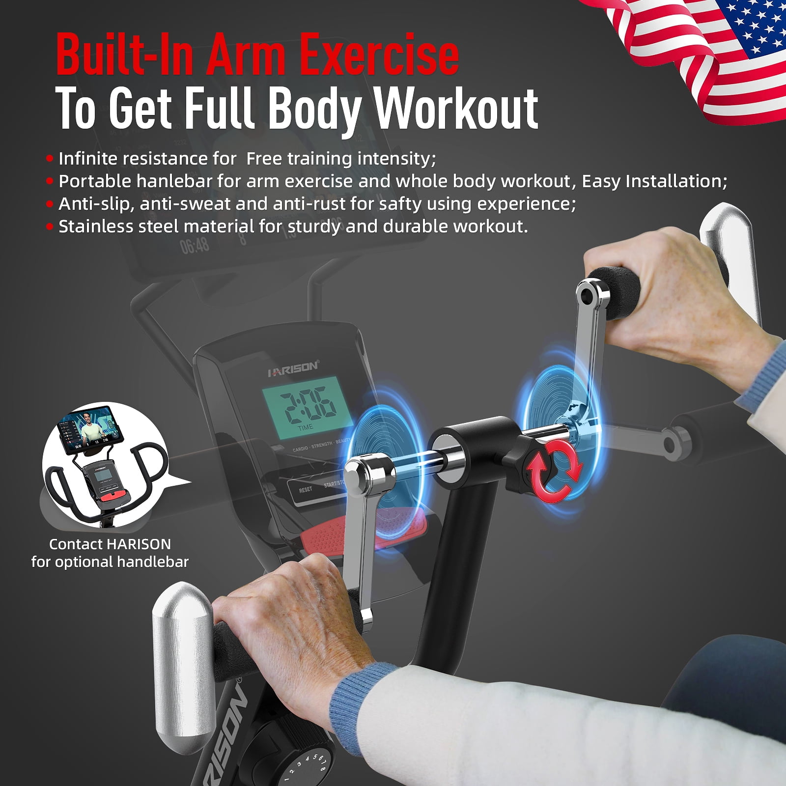 Harison magnetic recumbent bike hotsell