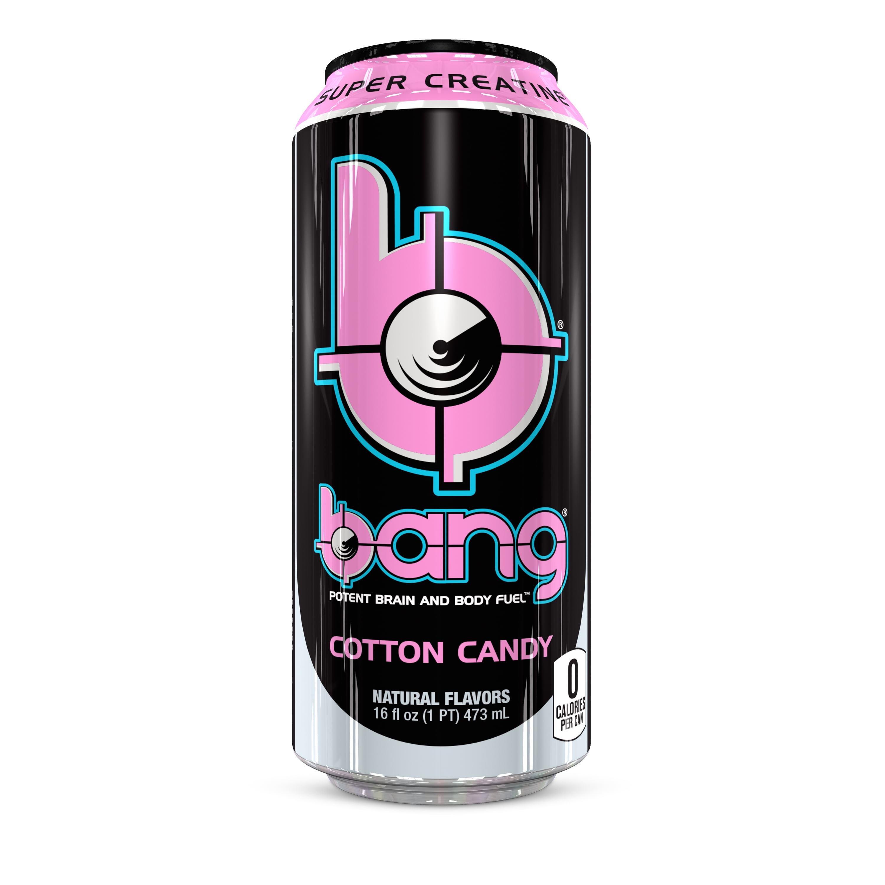 Bang Cotton Candy Energy Drink With Super Creatine 16 Oz Can Walmart Com Walmart Com