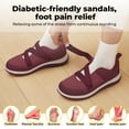 thumbnail image 2 of FitVille Comfortable Walking Shoes for Women with Adjustable Strap for Swollen Feet, Wide Diabetic Shoes, 2 of 7