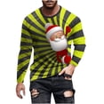 thumbnail image 2 of Blusas y camisas de manga larga con cuello redondo para hombre, estilo casual, cuello redondo, manga larga, camiseta estampada de Halloween, blusa de poliéster para hombre., 2 of 5