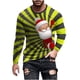 thumbnail image 2 of Blusas y camisas de manga larga con cuello redondo para hombre, estilo casual, cuello redondo, manga larga, camiseta estampada de Halloween, blusa de poliéster para hombre., 2 of 5