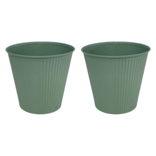 2 macetas, cubos para flores, florero, decoración, regalo, figurita, maceta Verde