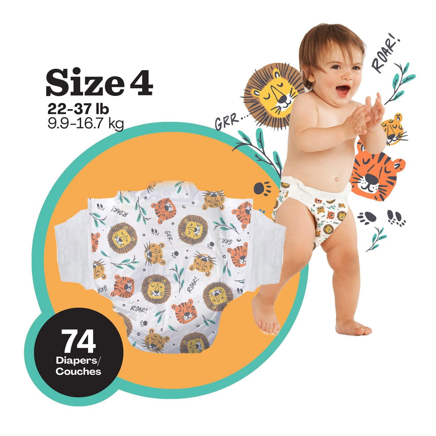 Couches Hello Bello™ - Pack Club - Taille N (0-10 lb) - 96 ct. Sensation de tissu ultra-doux, à l'intérieur et à l'extérieur !