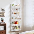 thumbnail image 5 of Pantry Door Organizers and Storage, 8-Tier Large Metal Heavy-Duty Frame Over the Door Spice Rack, 2 in 1 Wall-Mounted or Hanging shelf for Kitchen, Bathroom, Laundry Room, Bedroom, Closet &Nursery, 5 of 5