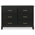 thumbnail image 2 of Dream On Me Universal Double Dresser in Black and Gold, 2 of 5