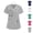 White, variant on RKSTN Womens Scrub Tops Nurse Uniform Color Block V Neck Short Sleeve Scrubs Top with Pockets Nurse Healthcare Clinic Maid Caregiver Protective Wear Top
