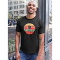 thumbnail image 2 of California Bear With Gradient Sun Background, Medium Front Graphic Men T-Shirt, Male Small, 2 of 4