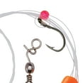 thumbnail image 6 of (1 pack) Lindy Floating Crawler Leech Snell Fluorescent Orange 2 Sinkers 1/4 oz. 1/2 oz., 6 of 6