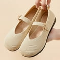 thumbnail image 6 of Viluyesy Flats for Womens, Round Toe Mesh Breathable Ankle Strap Casual Walking Comfort Shoes Beige US7.5, 6 of 6