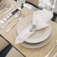 thumbnail image 5 of (Plata) Juego de 12 servilleteros dorados para decoración de mesa, cumpleaños, aniversario, Navidad, Pascua, otoño, Halloween, Acción de Gracias, fiesta de mesa, 5 of 5