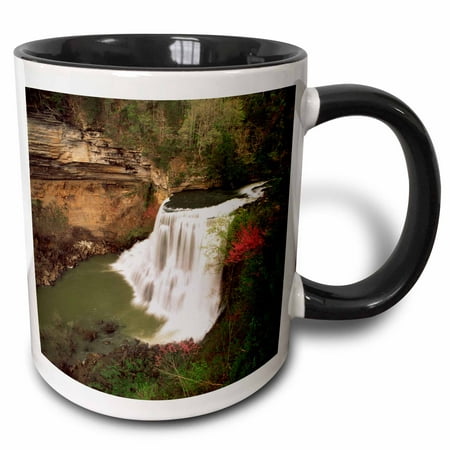 3dRose Burgess Falls State National Park, Tennessee, USA - US43 AJE0287 - Adam Jones - Two Tone Black Mug,