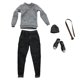 thumbnail image 1 of de acción a escala 1/6, ropa, camisa de punto gris, suéter, jeans, cinturón, sombrero, zapatos, conjunto de accesorios Sunnimix trajes de figura de acción masculina, 1 of 7