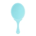 thumbnail image 4 of Unique Bargains 1pc Stylish Flower Pattern Handheld Mirror for Personal Grooming Sky Blue, 4 of 5