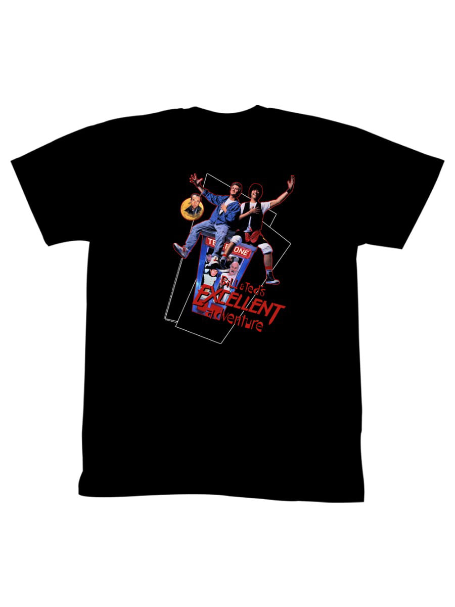 Bill&Ted's Excellent Adventure SciFi Comedy Movie Film Poster Adult T-Shirt 