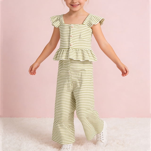 Conjuntos de blusas de cuello redondo para niños, de verano, de color liso, cómodas, de manga corta y cuello redondo, de poliéster.