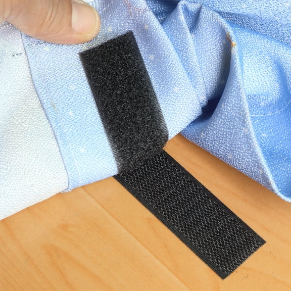 Professional Black Sticky Back Velcro 25mm x 1m - Industrial Strength for Car Interior & DIY Projects