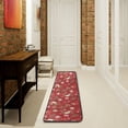 thumbnail image 3 of SKYSONIC 2X6 Feet Red Christmas Deer Runner Rug with Rubber Backing, Winter Snowflakes Animal Non Slip Entryway Rug Runner Washable Soft Area Rug Carpet for Hallway Bedroom Kitchen Decor, 3 of 6