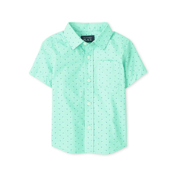 The Children's Place - Baby and Toddler Boys Short Sleeve Button Down ...