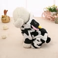thumbnail image 3 of Meidiya Pet Dog Cow Clothes,Cute Dog Pajama Soft Warm Stretchable Dog Jumpsuit Onesie Pet Pjs Dog Hoodie Coat Apparel for Small Dogs, 3 of 7